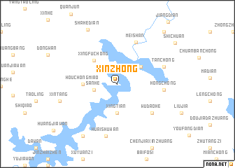 map of Xinzhong