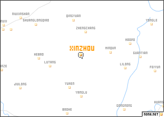 map of Xinzhou