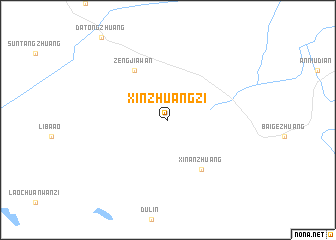 map of Xinzhuangzi