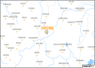 map of Xinzhu