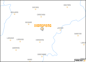 map of Xiongfeng