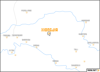 map of Xiongjia