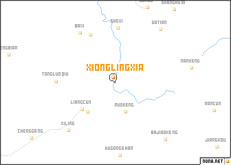 map of Xionglingxia