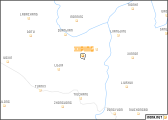 map of Xiping