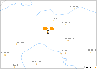 map of Xiping