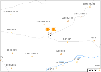 map of Xiping