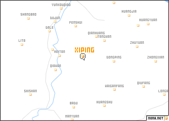 map of Xiping