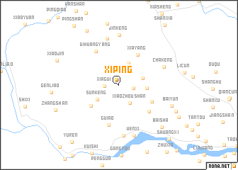 map of Xiping