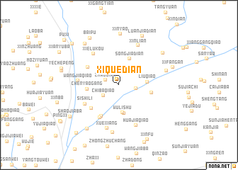 map of Xiquedian