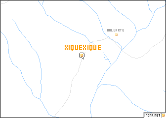 map of Xique-Xique