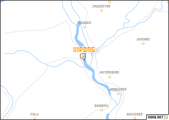 map of Xirong