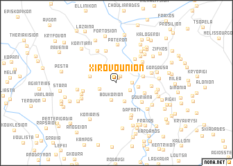 map of Xirovoúnion