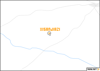 map of Xisanjiazi