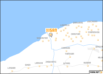 map of Xisan