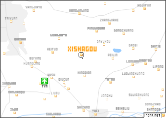 map of Xishagou