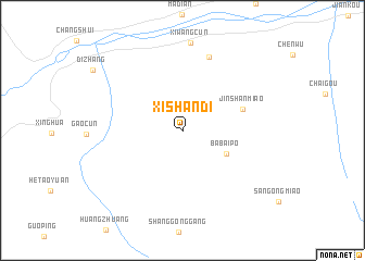 map of Xishandi