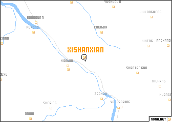 map of Xishanxian