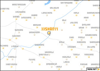 map of Xishanyi