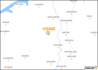 map of Xishan