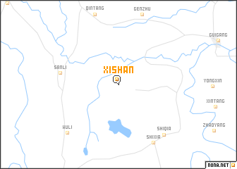 map of Xishan