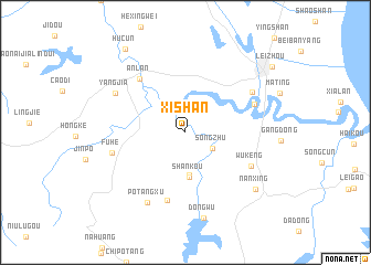 map of Xishan