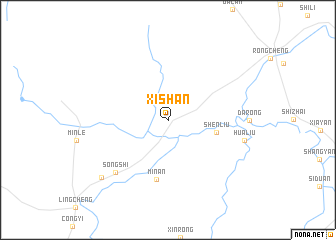 map of Xishan