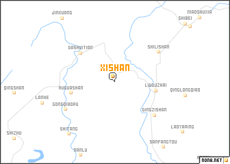 map of Xishan