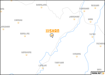 map of Xishan