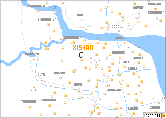 map of Xishan