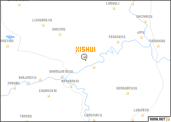 map of Xishui