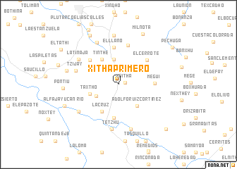 map of Xithá Primero