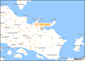 map of Xitianshe