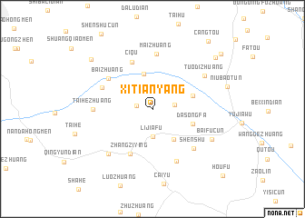 map of Xitianyang