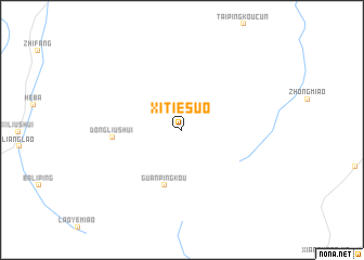 map of Xitiesuo