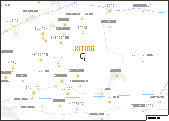 map of Xiting