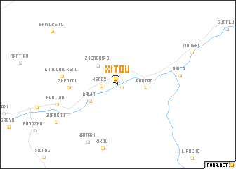 map of Xitou