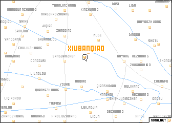 map of Xiubanqiao