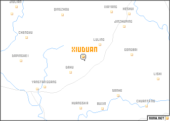 map of Xiuduan