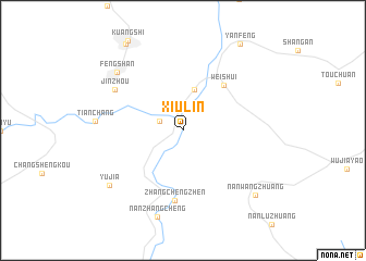 map of Xiulin