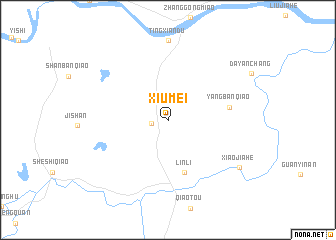 map of Xiumei