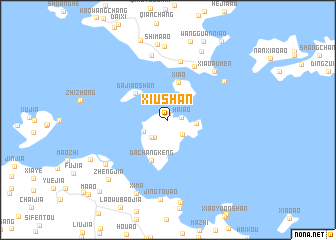 map of Xiushan