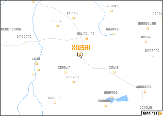 map of Xiushi