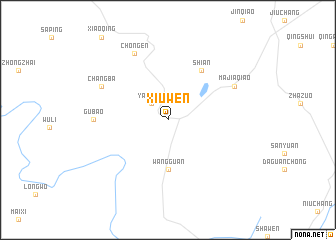 map of Xiuwen