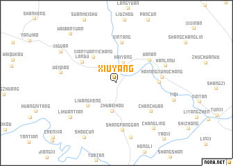 map of Xiuyang