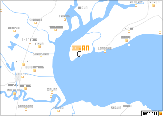 map of Xiwan