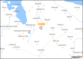map of Xiwei
