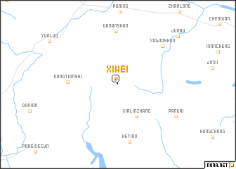 map of Xiwei