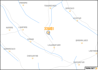 map of Xiwei