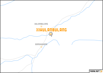 map of Xiwulanbulang