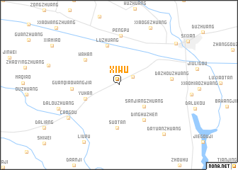 map of Xiwu